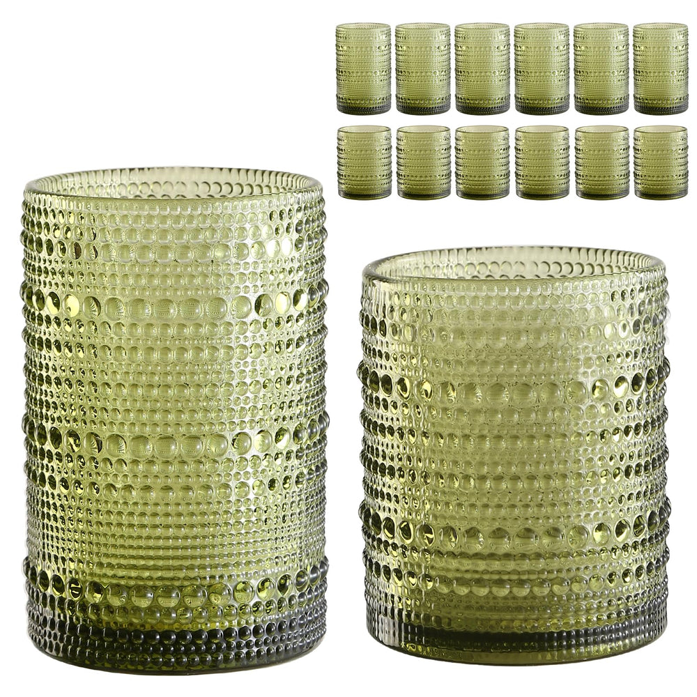 ZMOWIPDL verre hobnail avant montrant le design et élégance