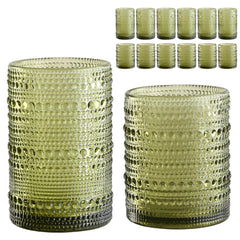 ZMOWIPDL verre hobnail avant montrant le design et élégance
