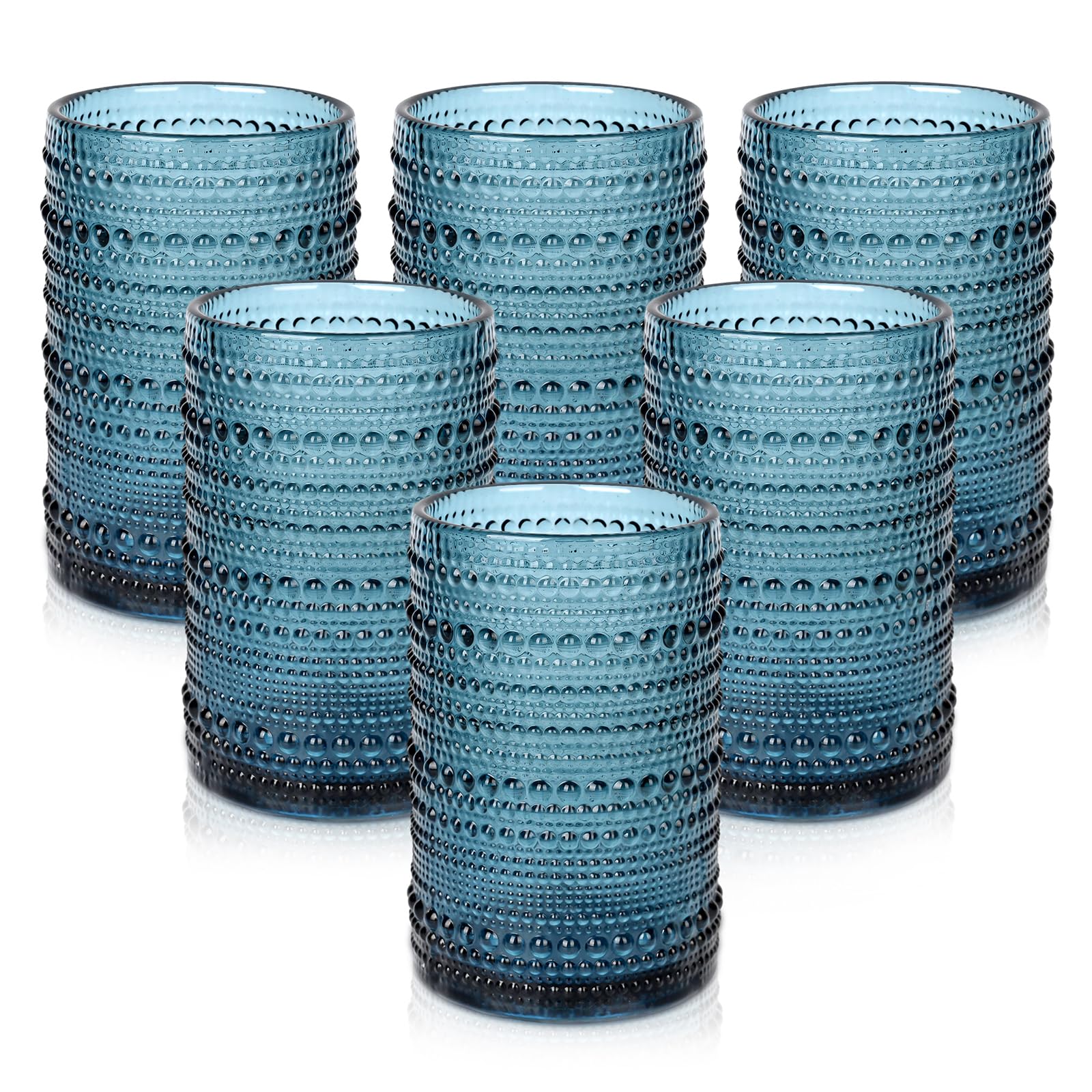 ZMOWIPDL verre hobnail bleu face avant beau rendu
