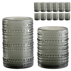 ZMOWIPDL verre hobnail face avant design rétro et prise sûre