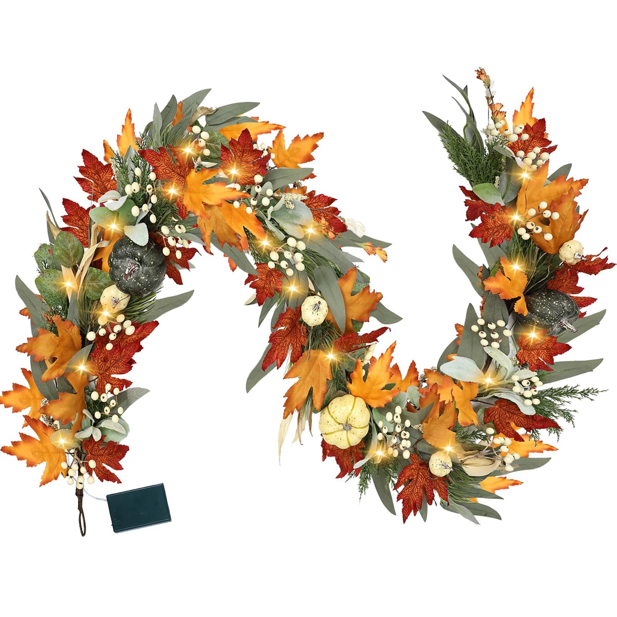 Zmtyykh guirlande automne face avant lumière chaleureuse