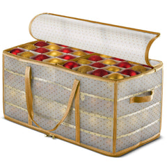 ZOBER boîte dorée face avant montrant fermeture et design protecteur