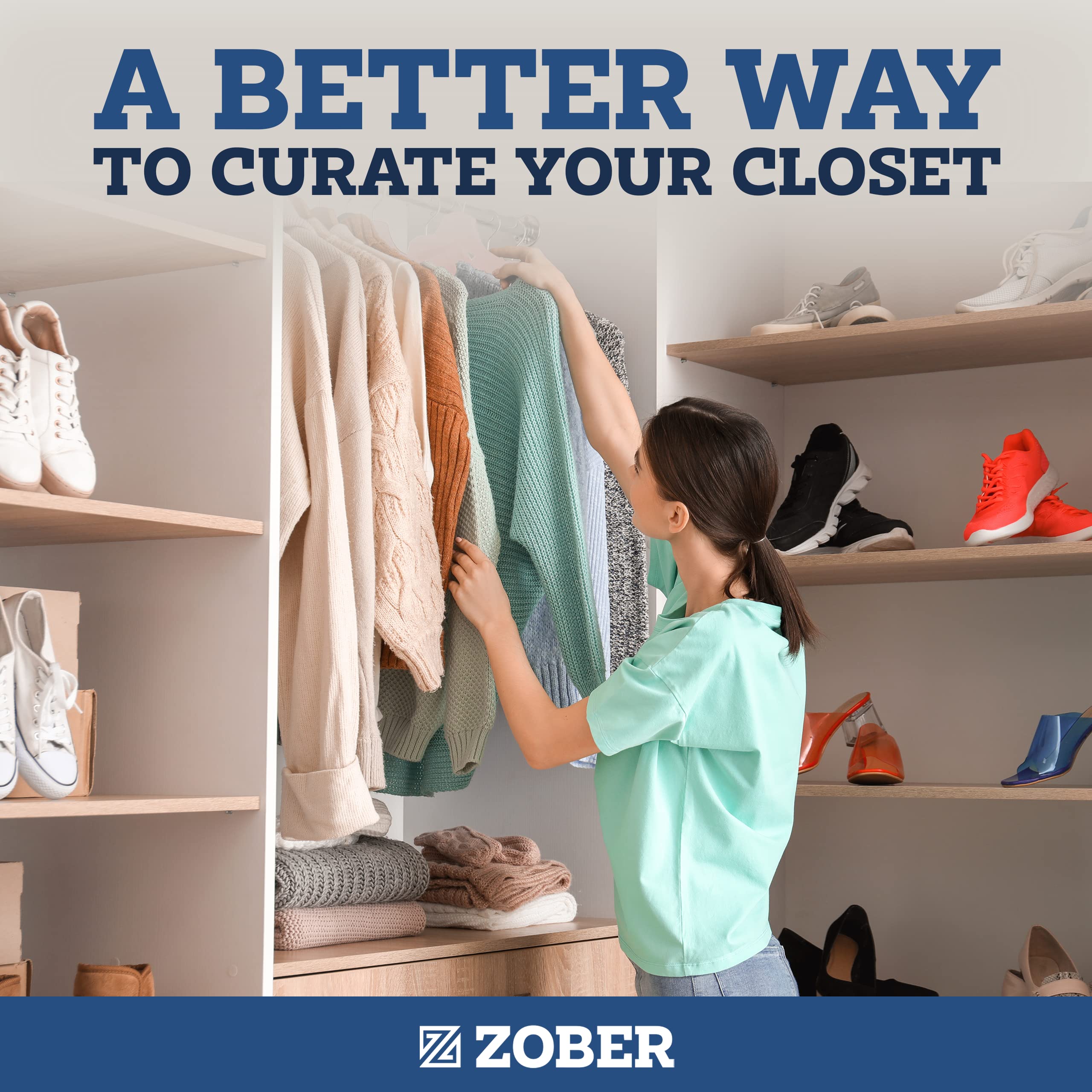 ZOBER multipack suspendu sur tringle parfait pour boutiques ou maison