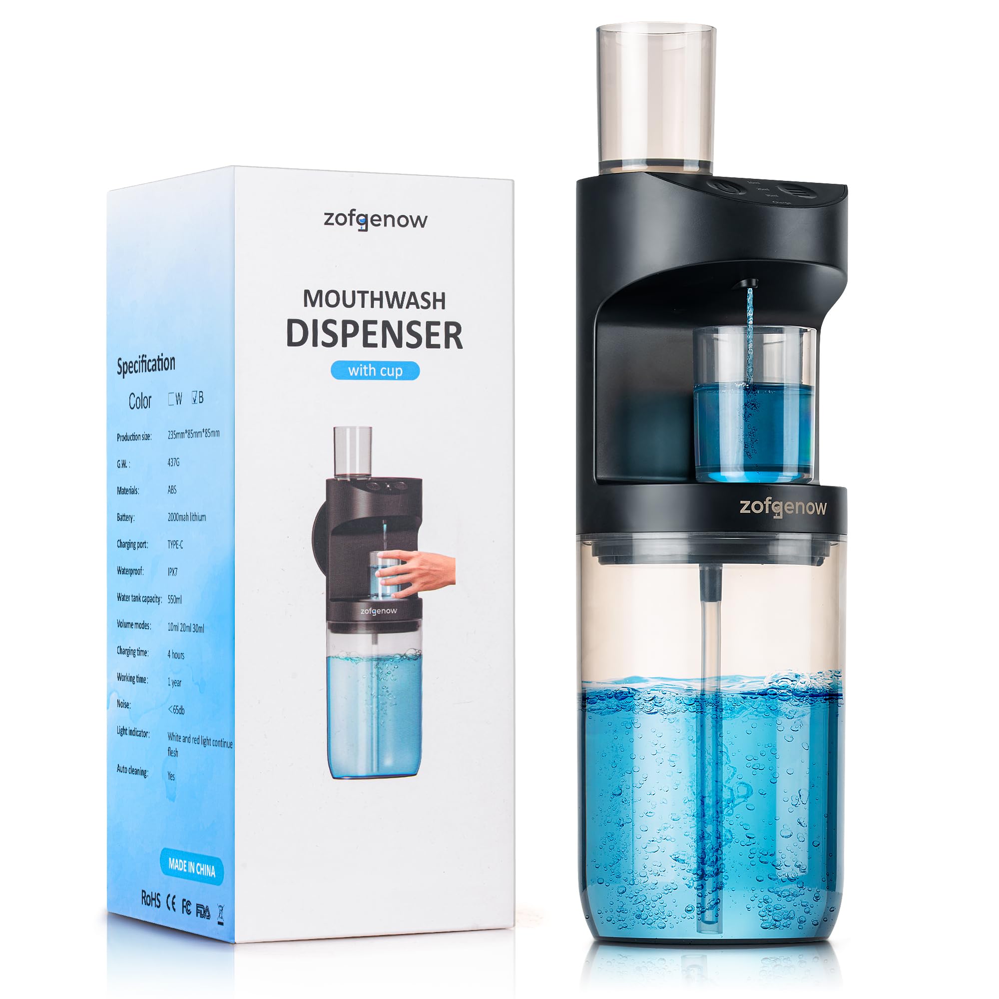ZOFGENOW face avant du distributeur montrant design moderne et dosage facile