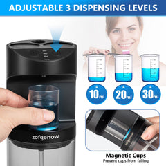 ZOFGENOW réservoir 580 ml ouvert illustrant grande capacité et moins de remplissages