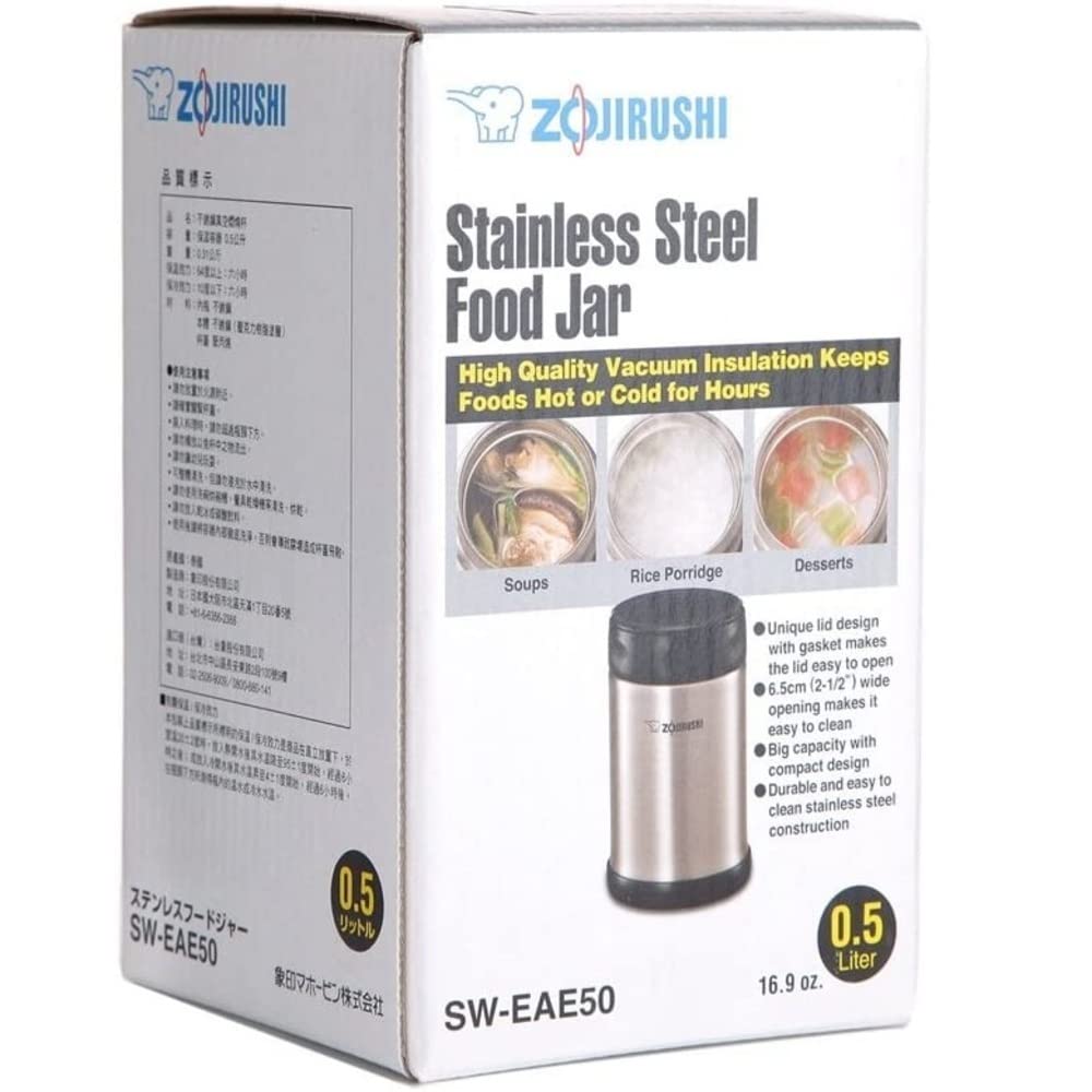 Zojirushi comparaison de taille montrant format moyen, pratique pour sacs et portions