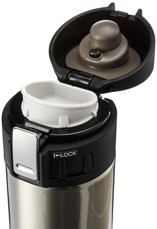 Zojirushi gros plan finition SlickSteel intérieur lisse pour meilleure hygiène
