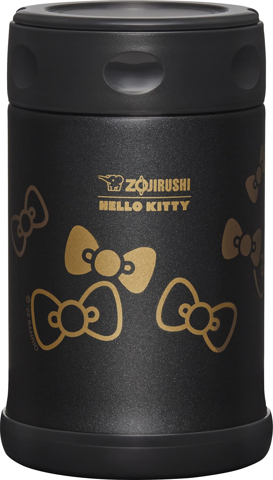 Zojirushi X Hello Kitty gros plan intérieur acier poli pour nettoyage facile