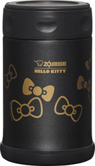 Zojirushi X Hello Kitty gros plan intérieur acier poli pour nettoyage facile