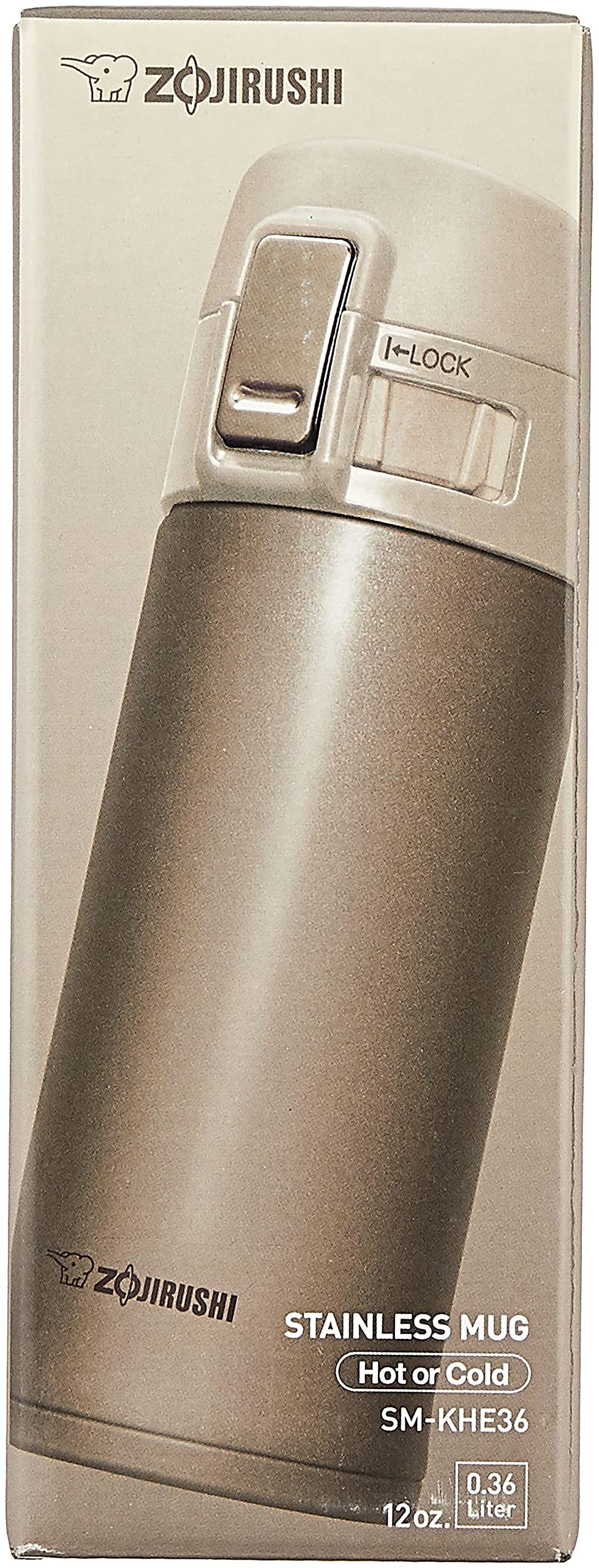 Zojirushi couvercle à clapet et verrou de sécurité pour transport sûr