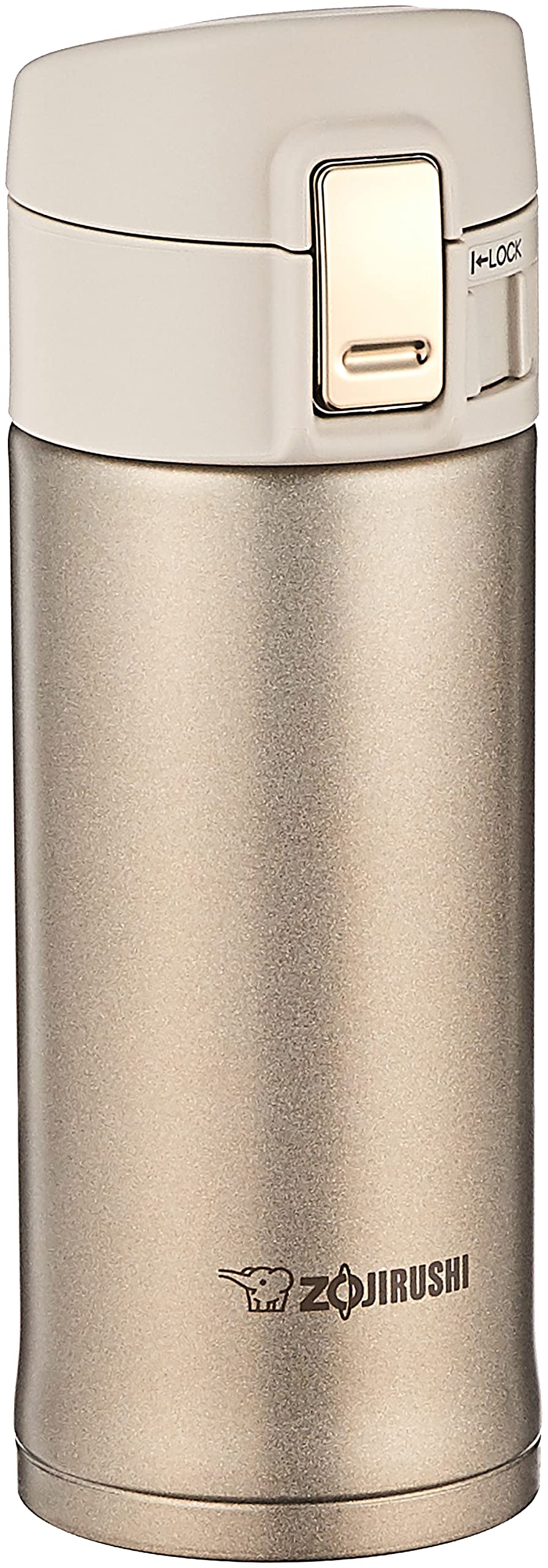 Zojirushi mug champagne face avant élégant et isolation fiable