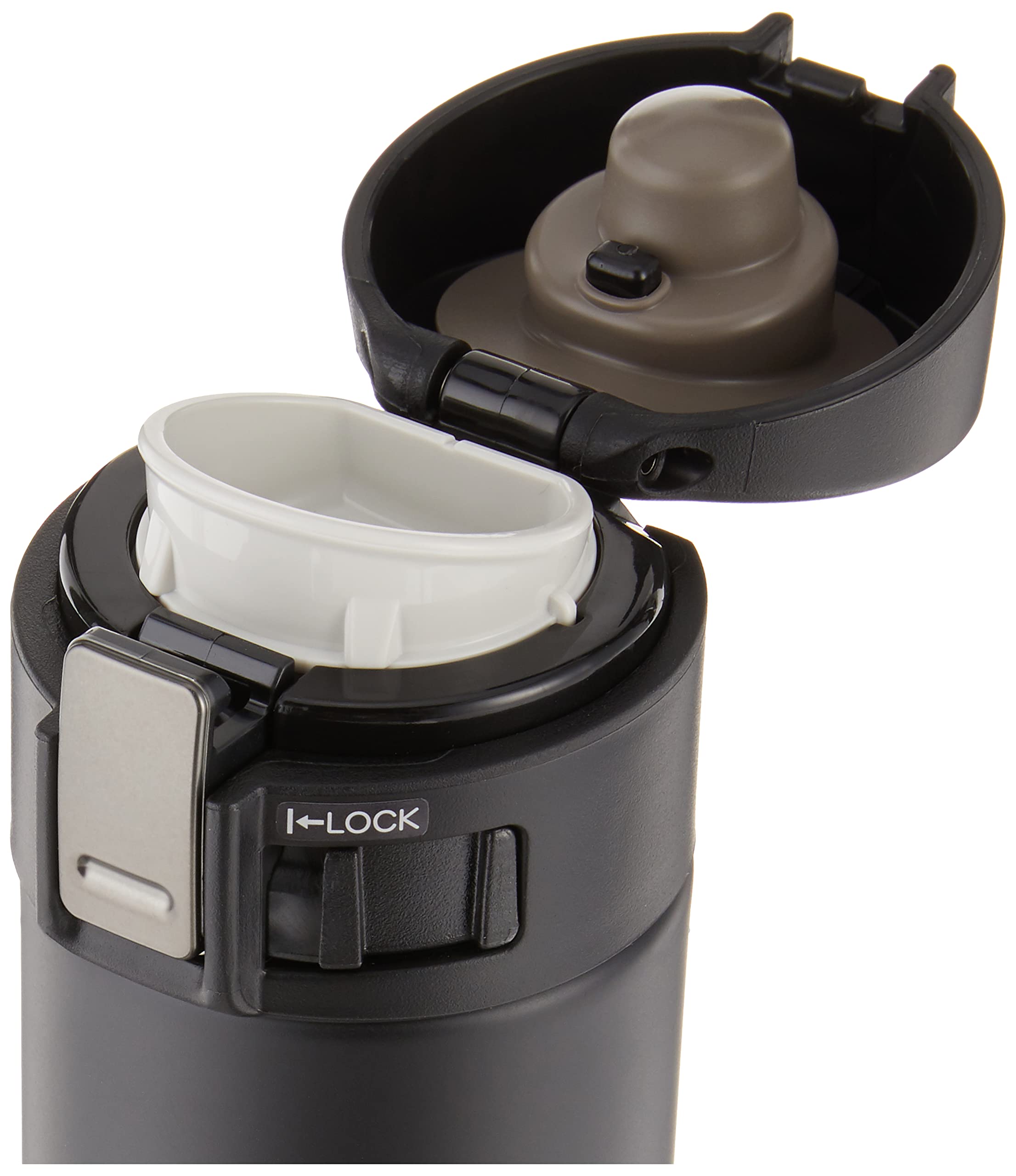 Zojirushi mug ouverture large détail intérieur facilement nettoyable