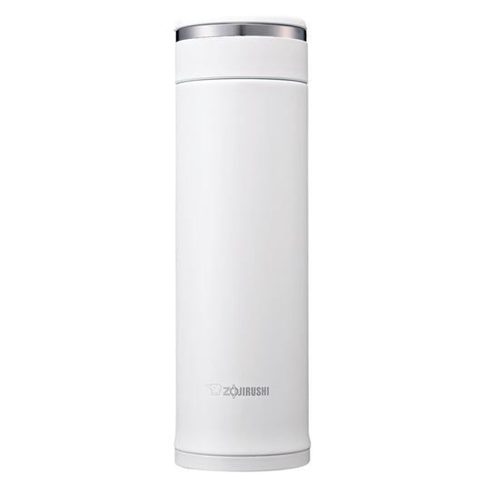 Zojirushi bouteille blanche face avant design compact et transport facile