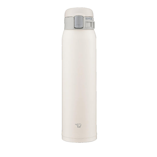 Zojirushi vue de face montrant la forme compacte et couleur pale white
