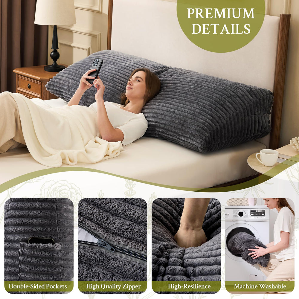 Zonamat coussin utilisé sur un lit simple Twin pour relaxation
