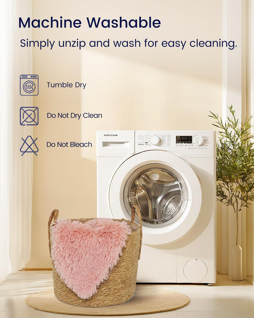 ZonLi housse amovible retirée et prête pour lavage en machine, entretien simple