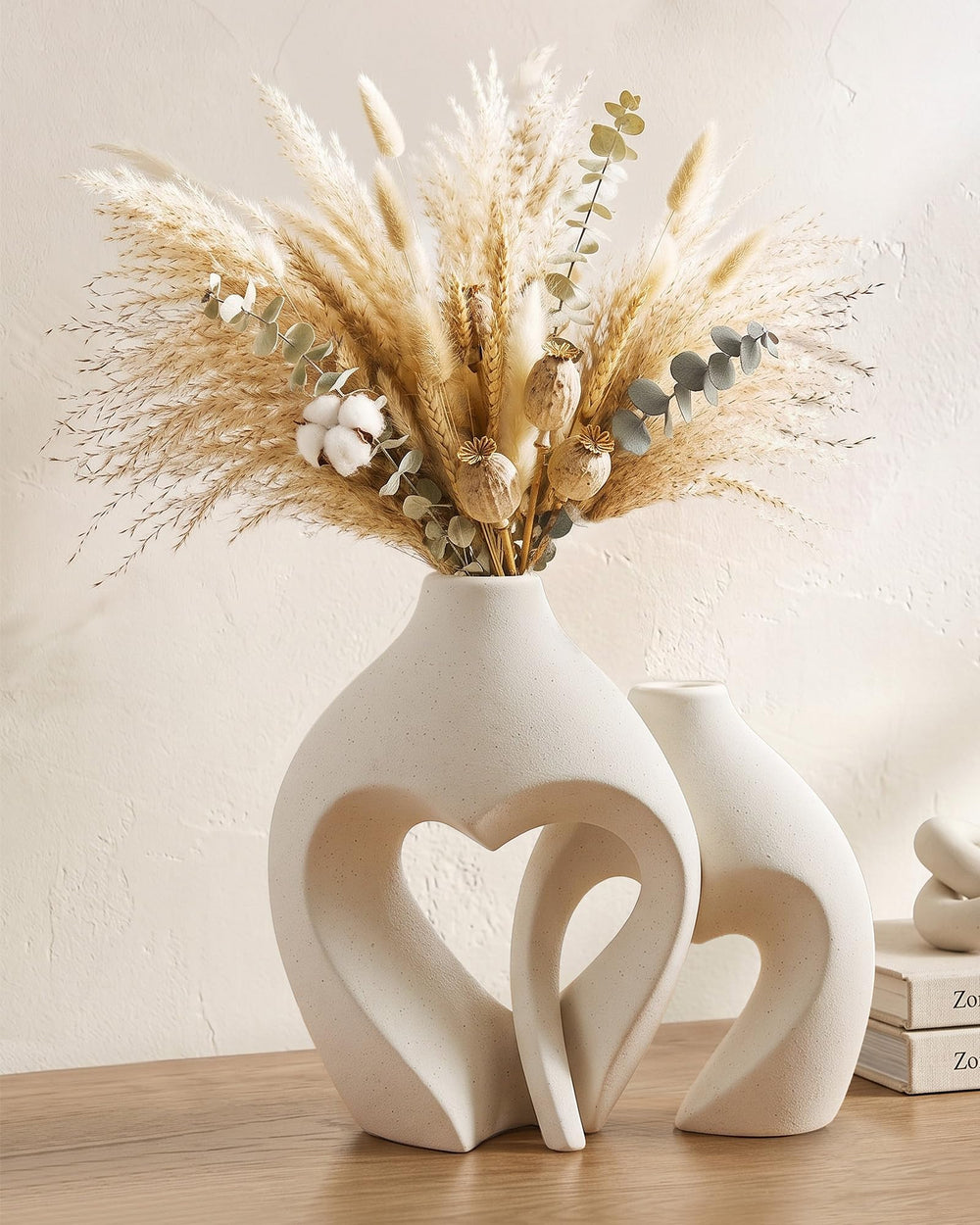 Zormon vase couple devant packaging montrant élégance et cadeau prêt à offrir