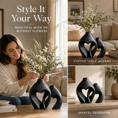 Zormon vases présentés avec fleurs séchées pour une décoration durable