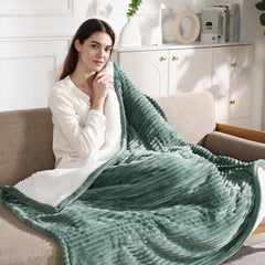 Zorvixia plaid chauffant face avant montrant finition et design pour confort instantané