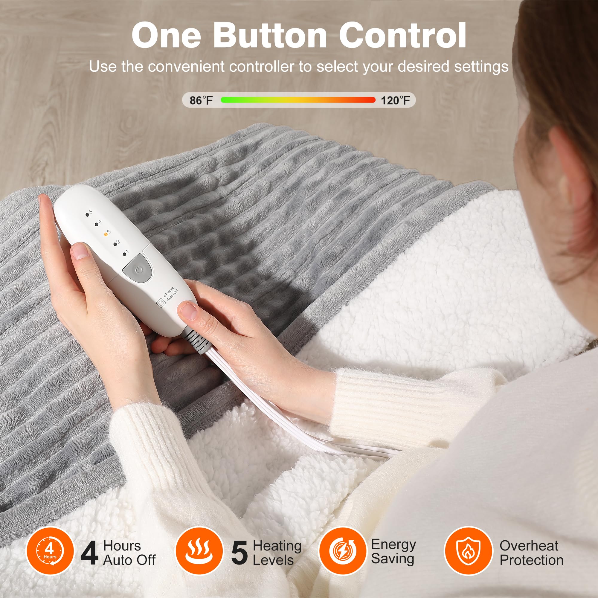 Zorvixia télécommande simple bouton unique pour réglages rapides
