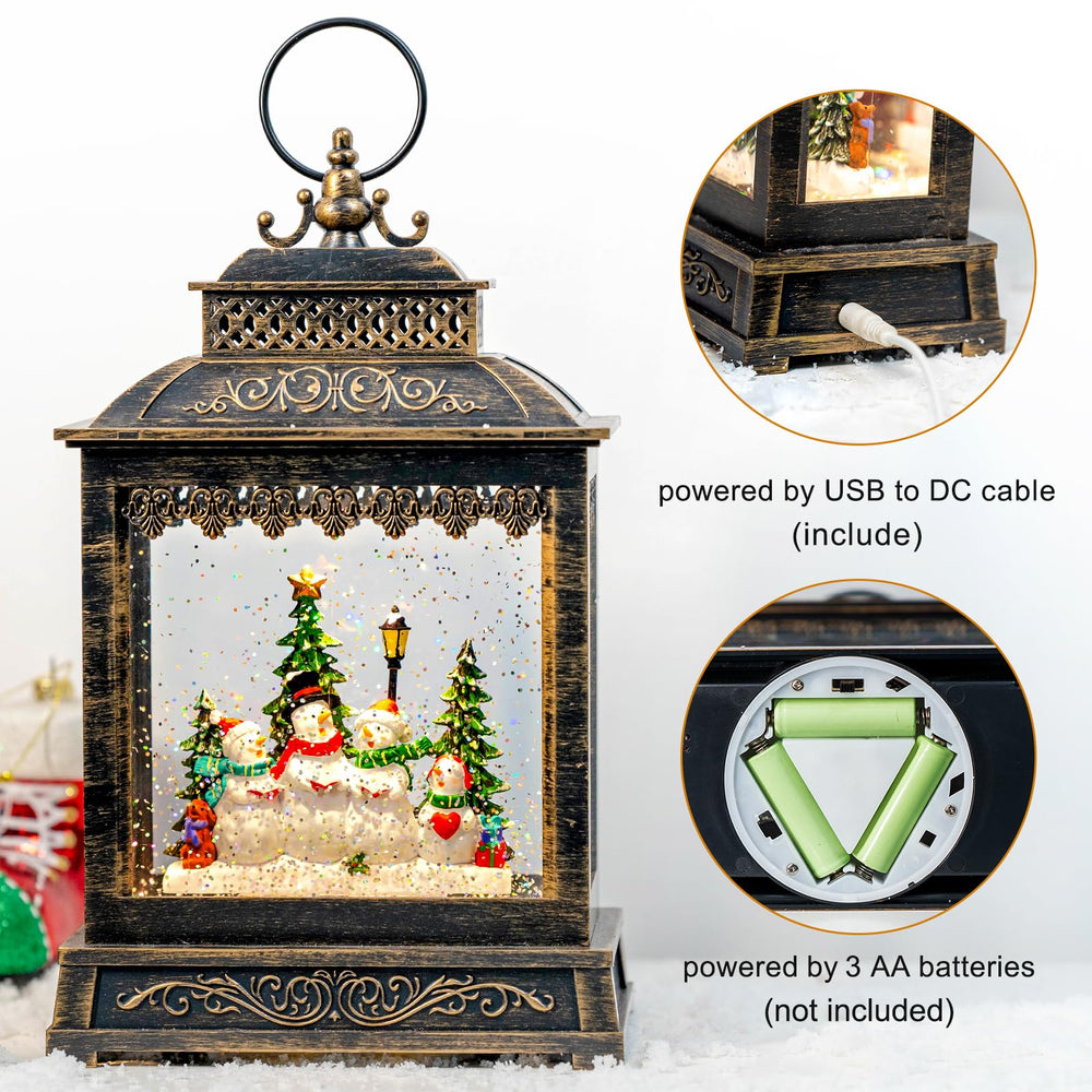 ZQQLITE lanterne posée sur table de Noël créant ambiance chaleureuse