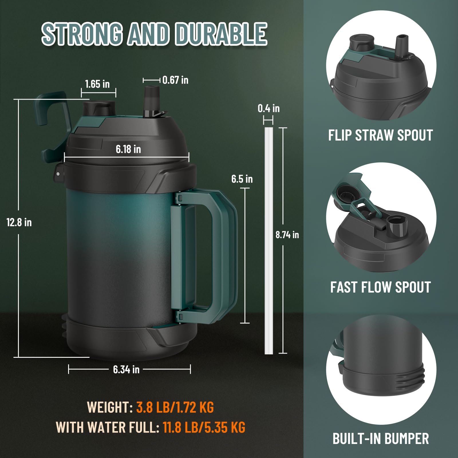 Zukro en comparaison de taille avec un sac pour visualiser capacité 3,8 L