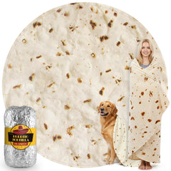 Zulay Kitchen couverture tortilla face avant montrant motif réaliste et confort visuel