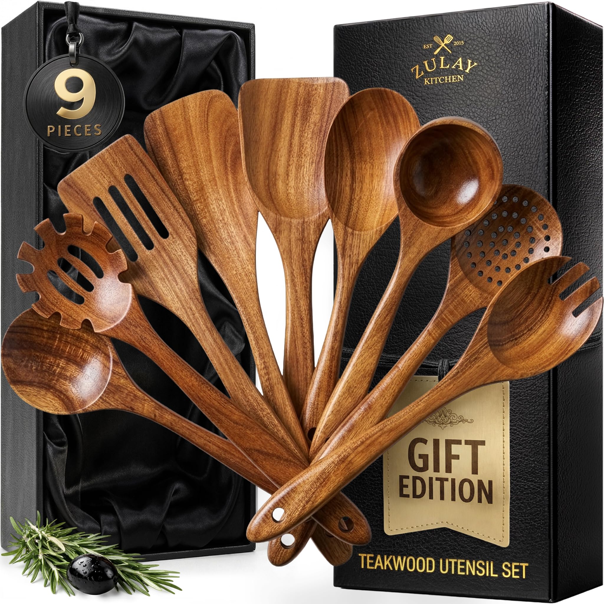 Zulay Kitchen ensemble devant coffret montrant élégance et cadeau pratique