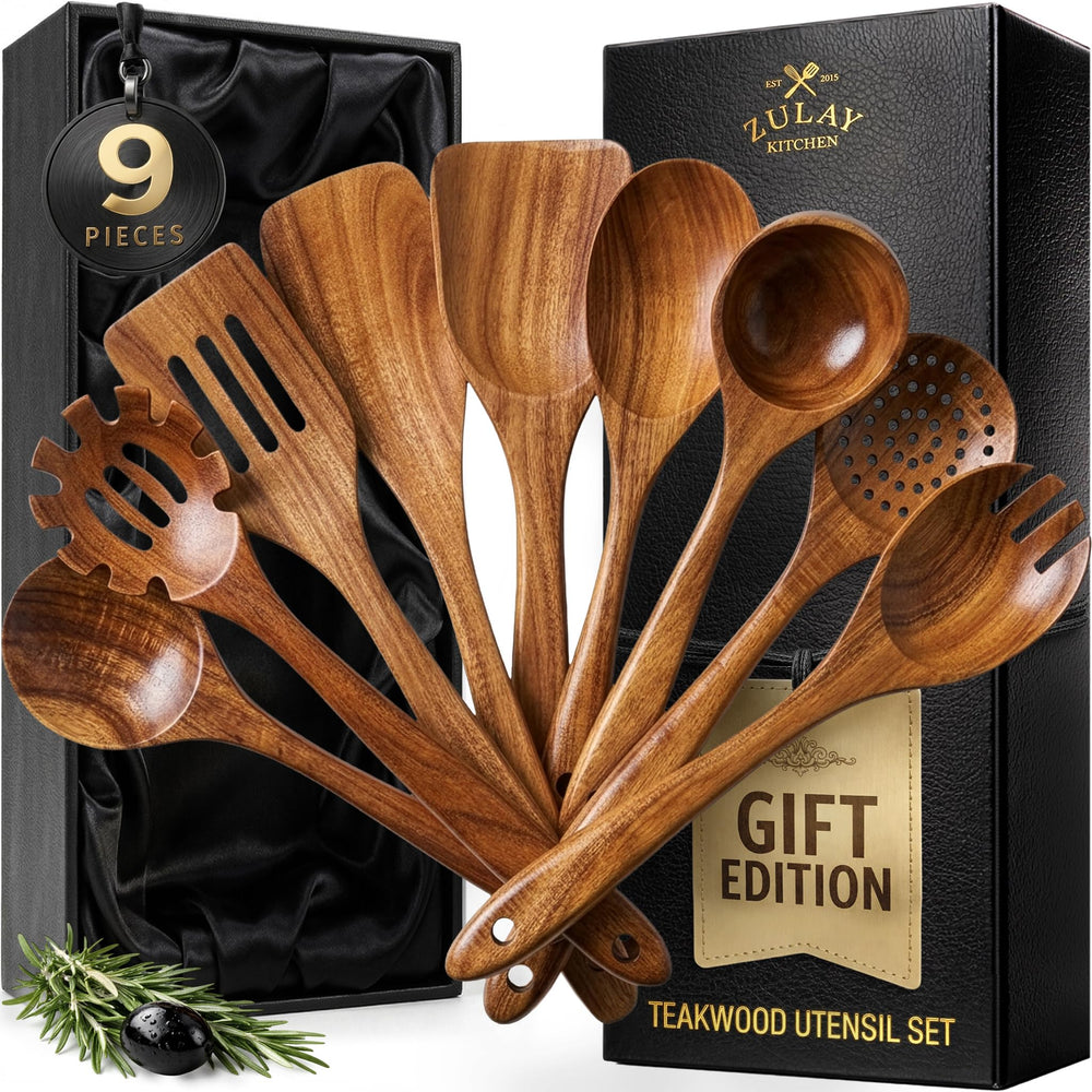 Zulay Kitchen ensemble devant coffret montrant élégance et cadeau pratique
