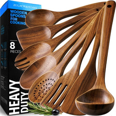 Zulay Kitchen ensemble face avant montrant design et variété d’ustensiles