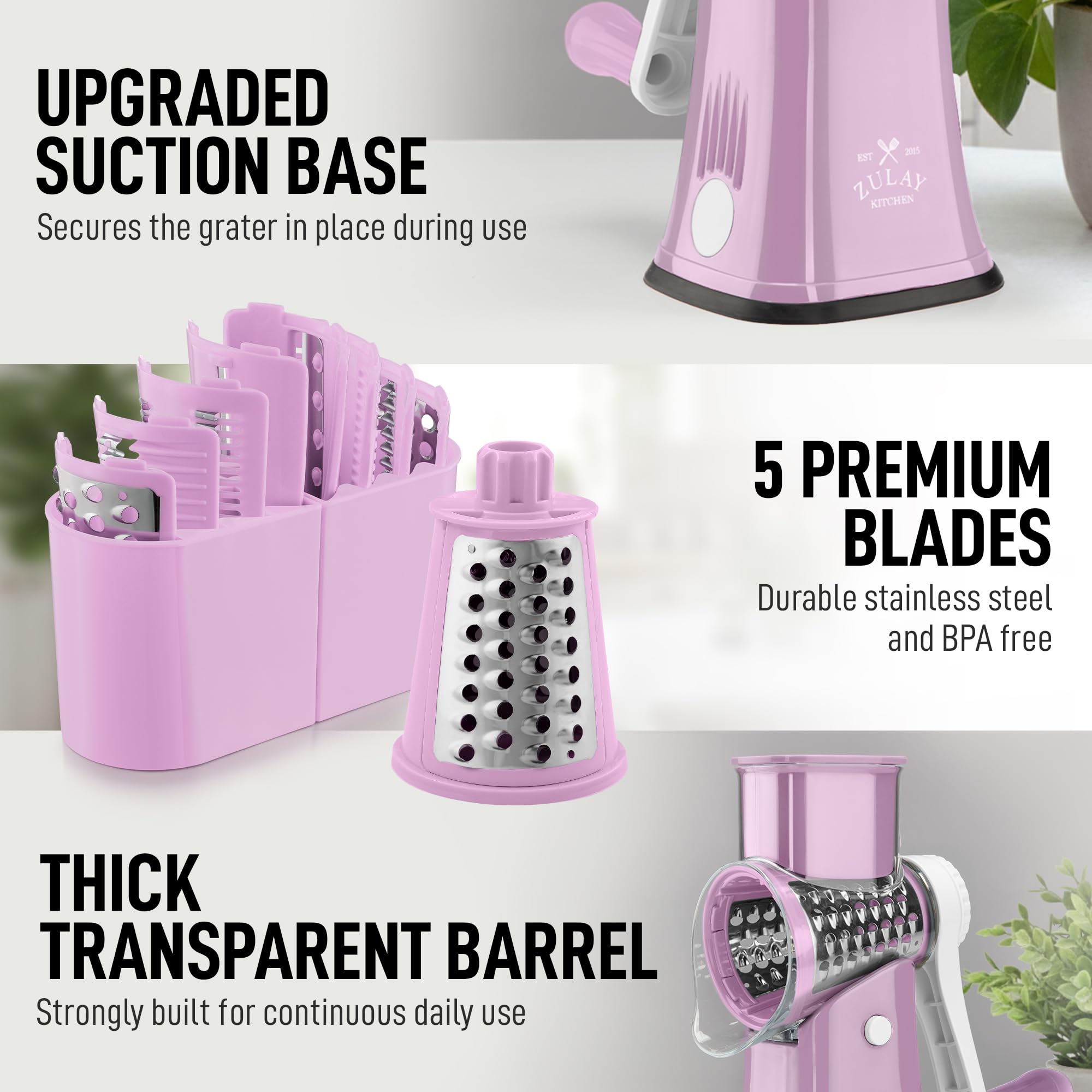 Zulay Kitchen coffret de rangement gardant l'appareil et lames organisés