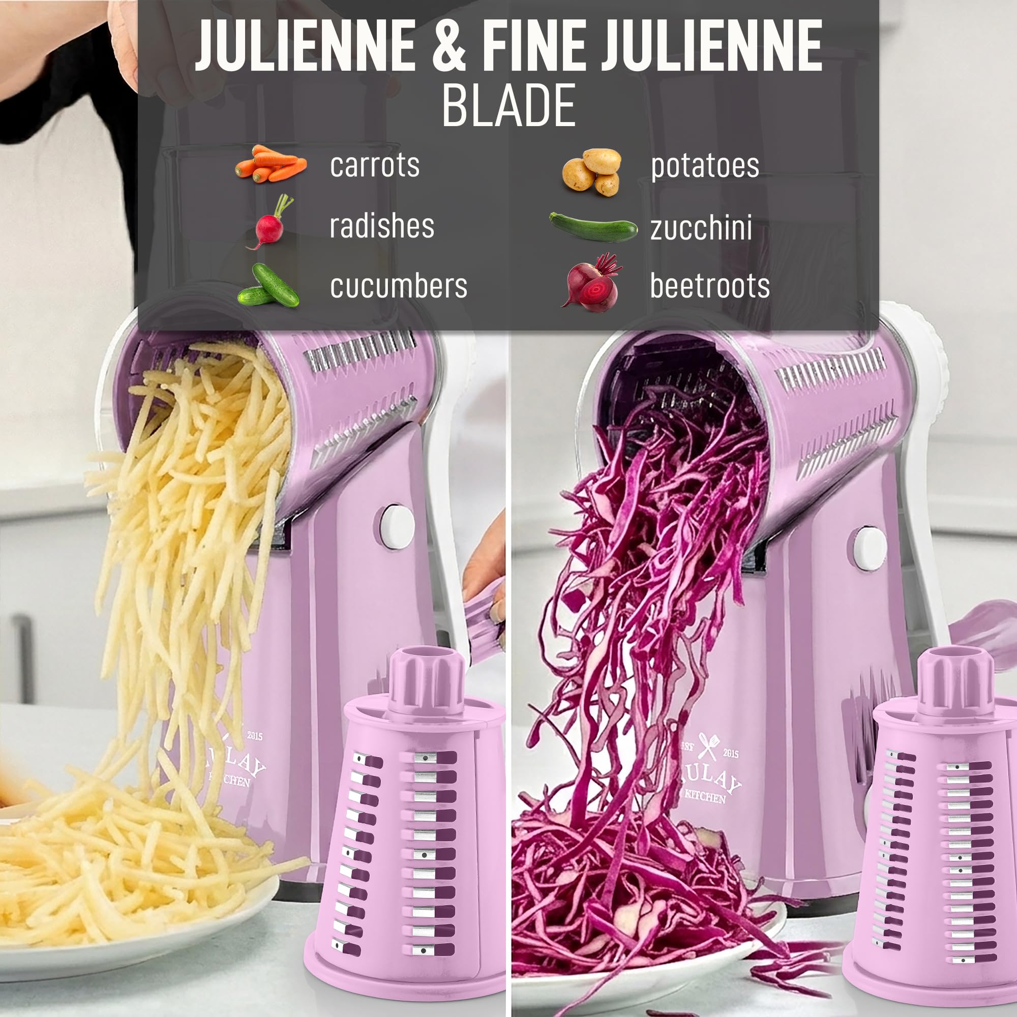Zulay Kitchen base avec ventouse assurant stabilité sur plan de travail