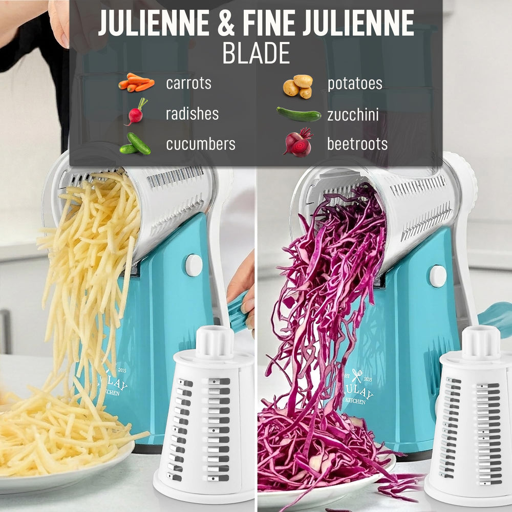 Zulay Kitchen fromage râpé sur assiette prêt à garnir rapidement