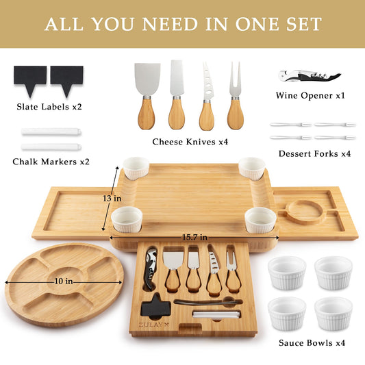 Zulay Kitchen gros plan texture bambou durable montrant surface lisse et résistante
