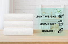 ZUPERIA serviette dépliée 22x44 pouces montrant surface utile absorbante