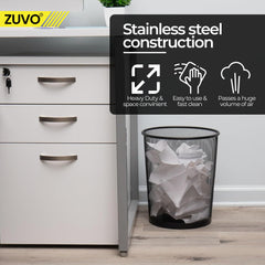 Zuvo posée dans un coin de bureau montrant esthétique et usage pratique