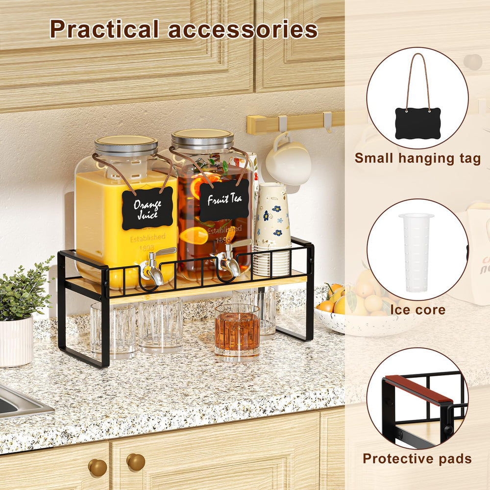 Zuyachuza distributeurs présentés sur table décorée pour réception