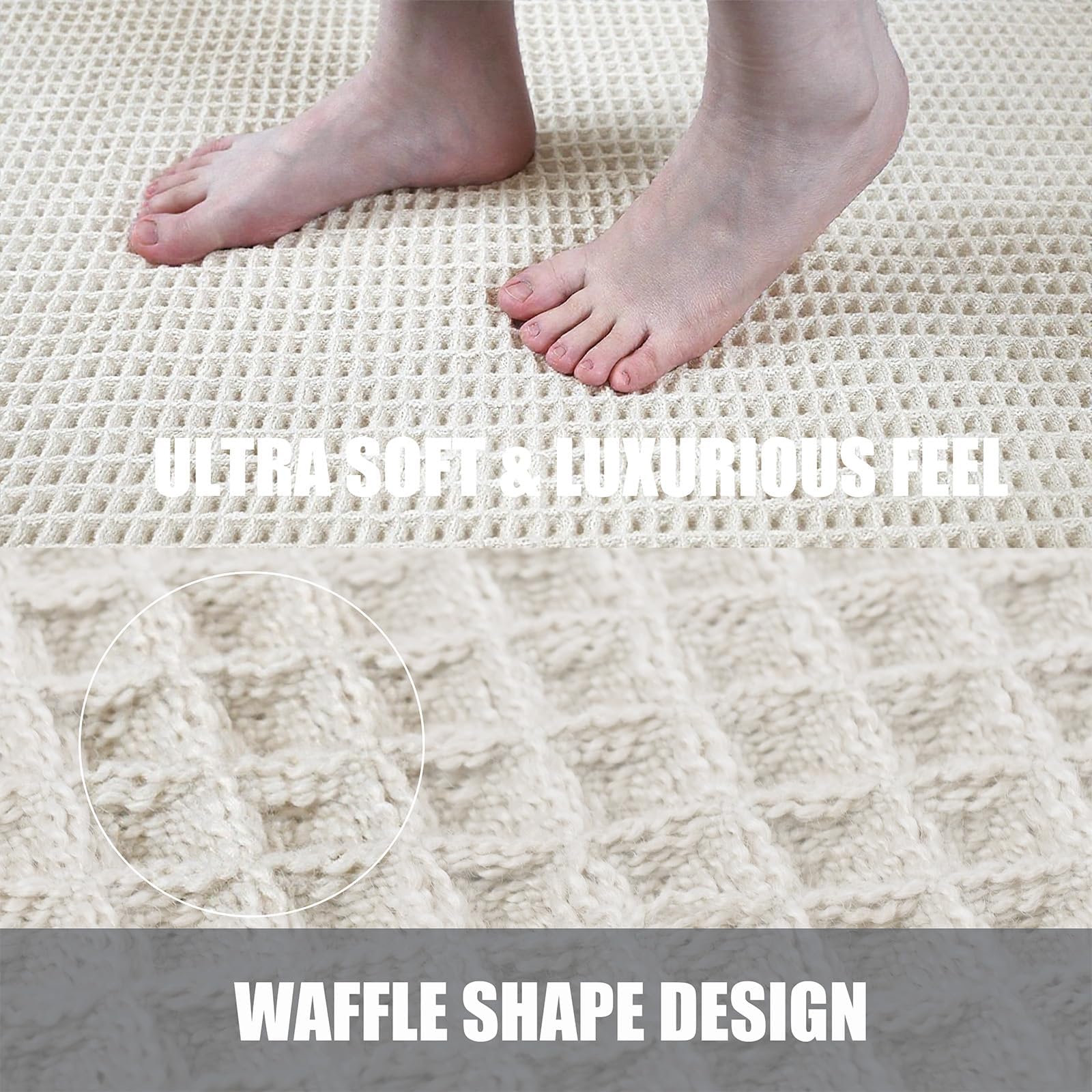 zvffdg tapis posé devant baignoire ajoutant style bohème et confort
