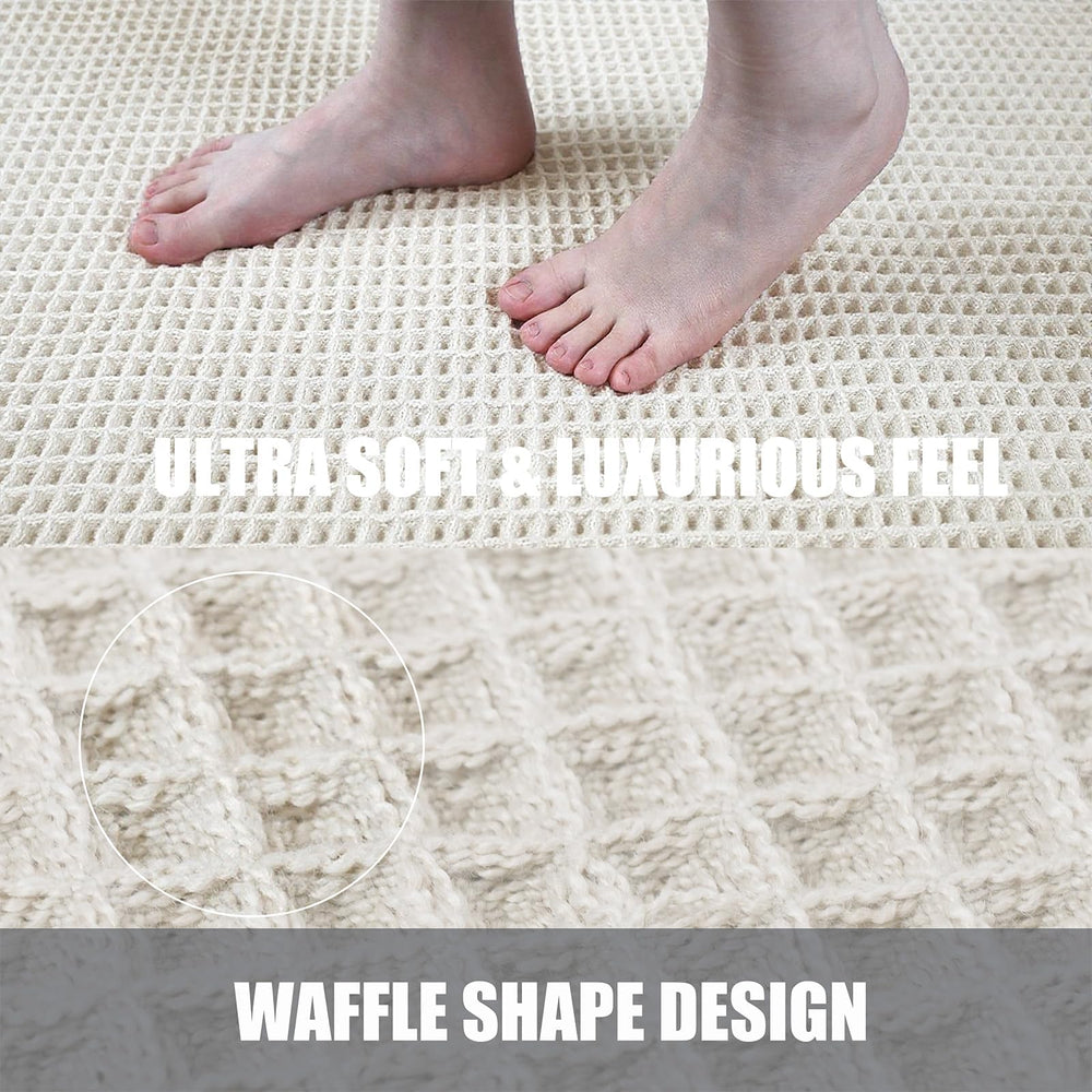 zvffdg tapis posé devant baignoire ajoutant style bohème et confort