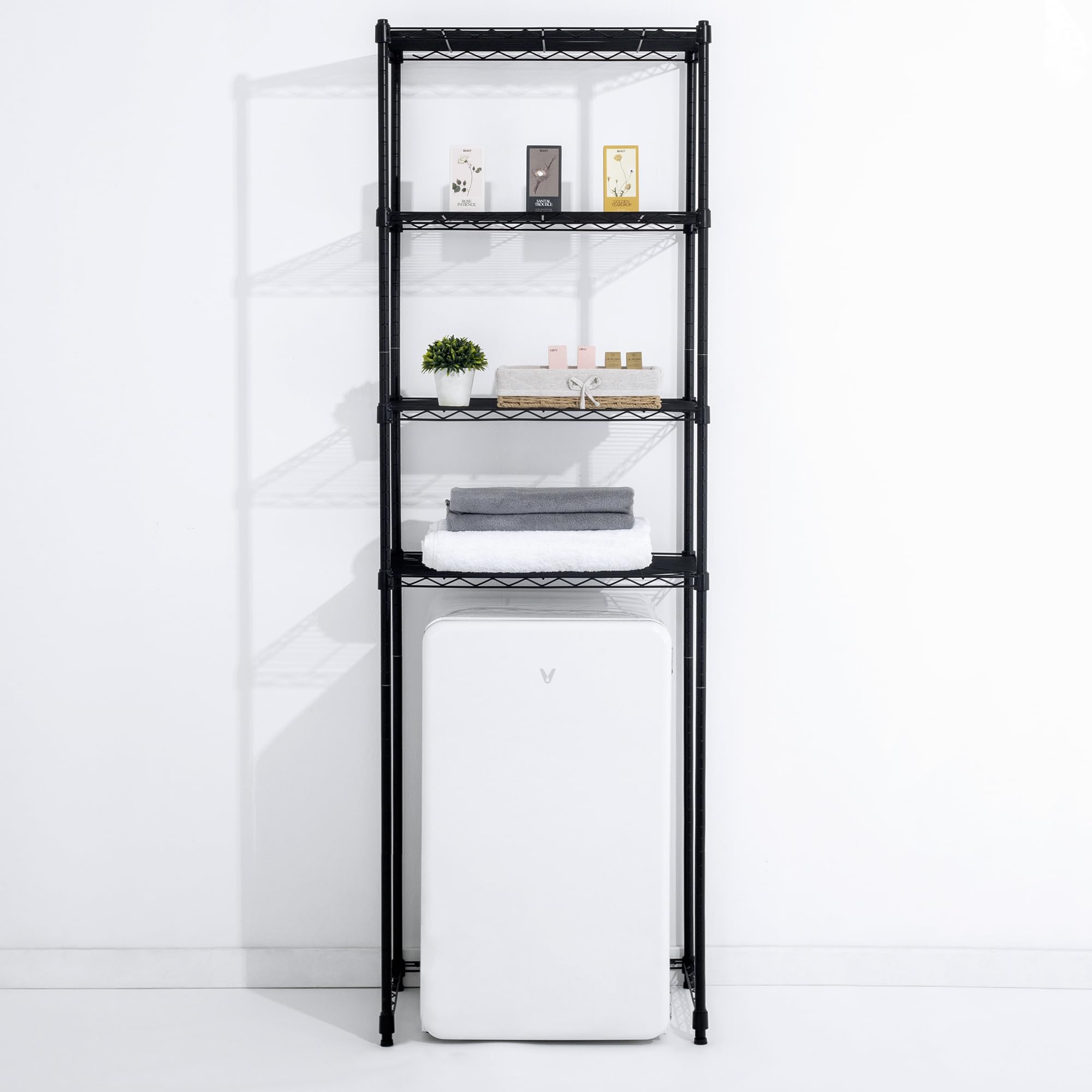 Zvyteay étagère supportant mini-frigo et micro-ondes en sécurité