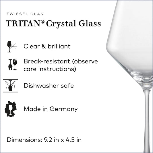 Zwiesel Glas gros plan profil calice montrant aération et finesse