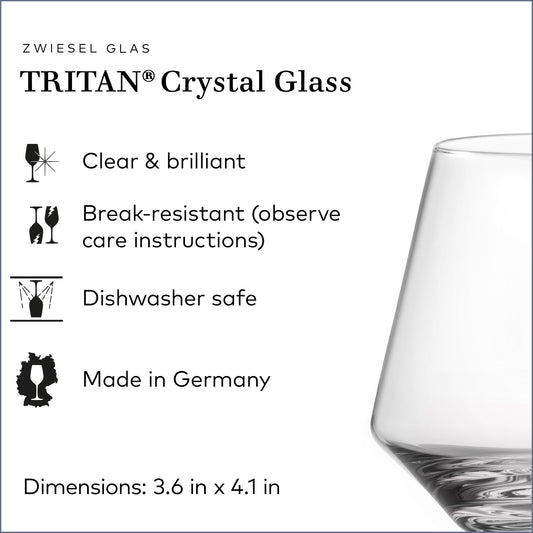 zwiesel glas gros plan du bord du verre Pure soulignant précision et confort