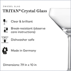 Zwiesel Glas verre Pure profil soulignant contours nets et équilibre visuel