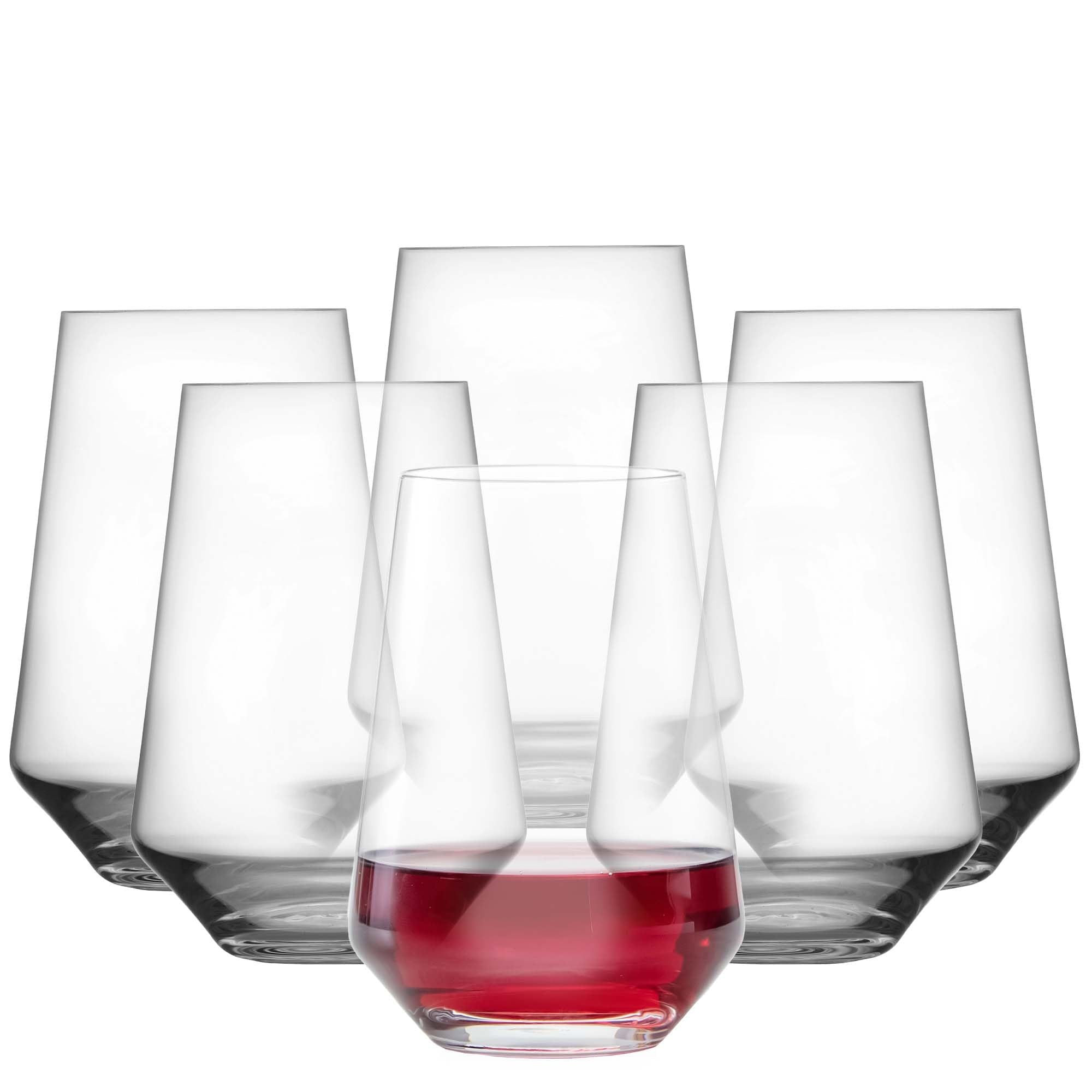 zwiesel glas verre bordeaux avant montrant silhouette élégante et praticité