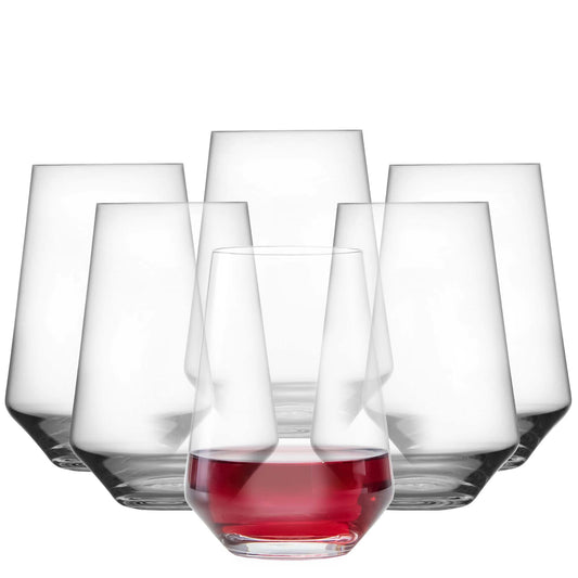zwiesel glas verre bordeaux avant montrant silhouette élégante et praticité
