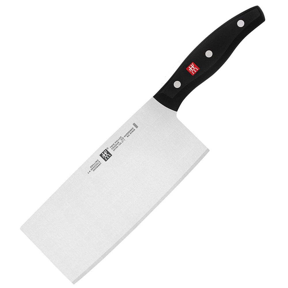 ZWILLING zoom sur logo et triple rivet pour solidité et qualité