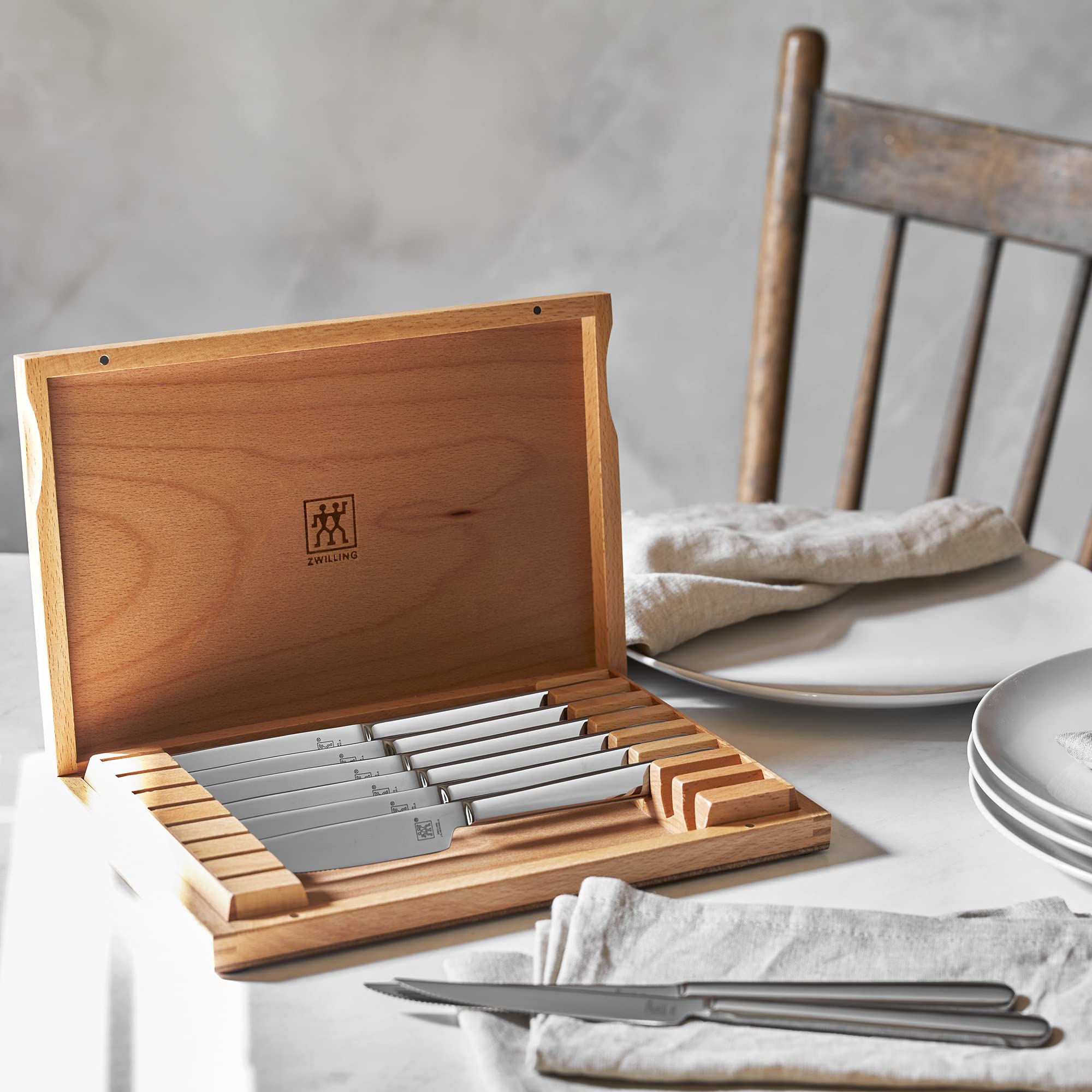 ZWILLING coffret bois fermé aspect élégant pour offrir ou ranger