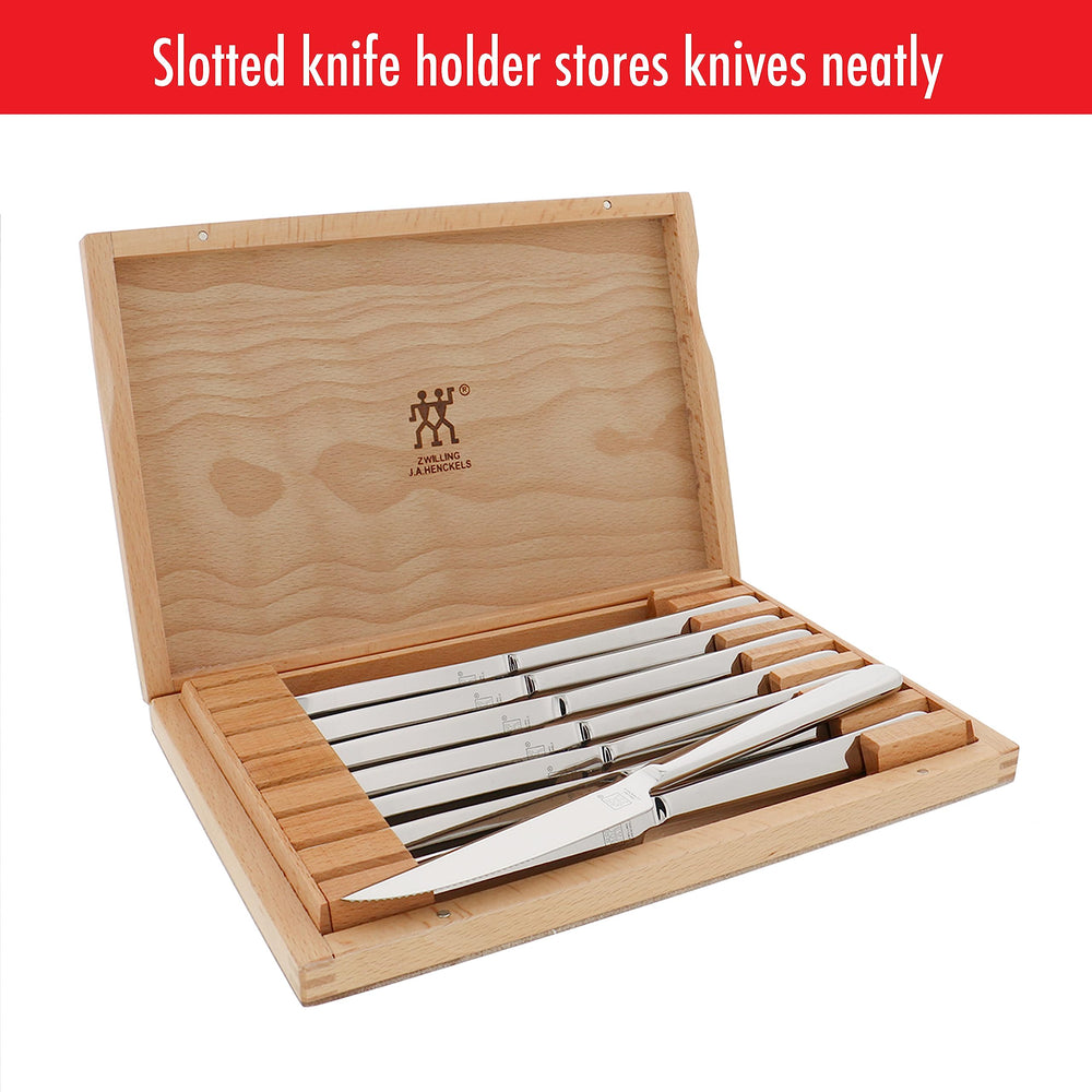 ZWILLING intérieur de coffret avec moulures protégeant les lames