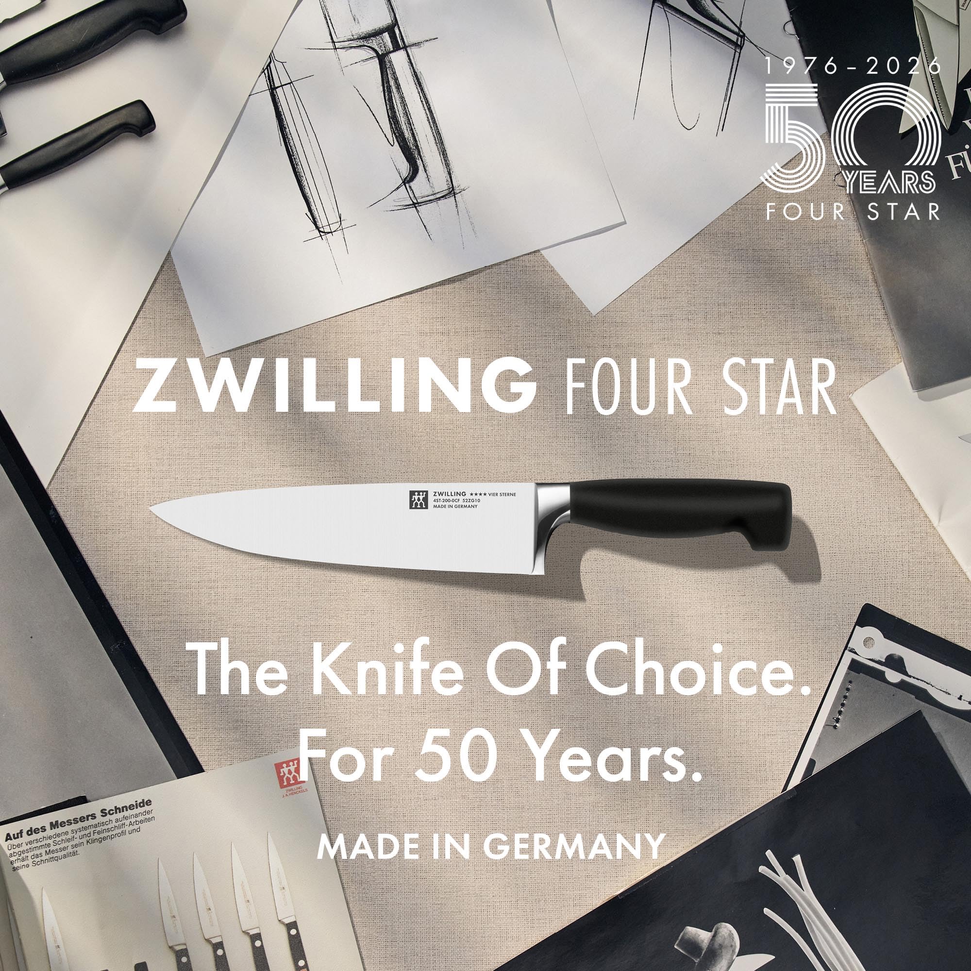 ZWILLING emballage et étiquette soulignant qualité et authenticité