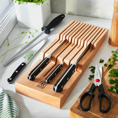 ZWILLING coupe transversale illustrant deux niveaux et protection des lames